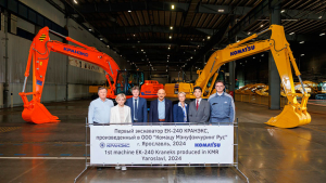 Первый экскаватор КРАНЭКС выпустил завод KOMATSU