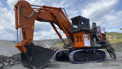Первый в России. Карьерный экскаватор Hitachi ЕХ2600-7 приступил к работе на разрезе «Междуреченский»