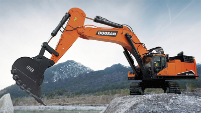 Самый большой в линейке. Doosan презентует 100-тонный гусеничный экскаватор