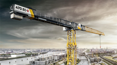 Самый большой в линейке. Новый башенный кран без оголовка Liebherr 470 EC-B