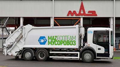 MAZ-GTe: первый электромусоровоз белорусской разработки вышел на улицы Минска