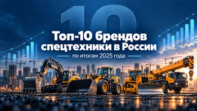 Самые продаваемые бренды спецтехники в России в 2025 году. Исследование Экскаватор Ру